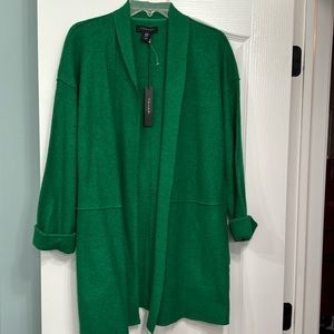 Beautiful vibrate green coat, smoke free/never worn.